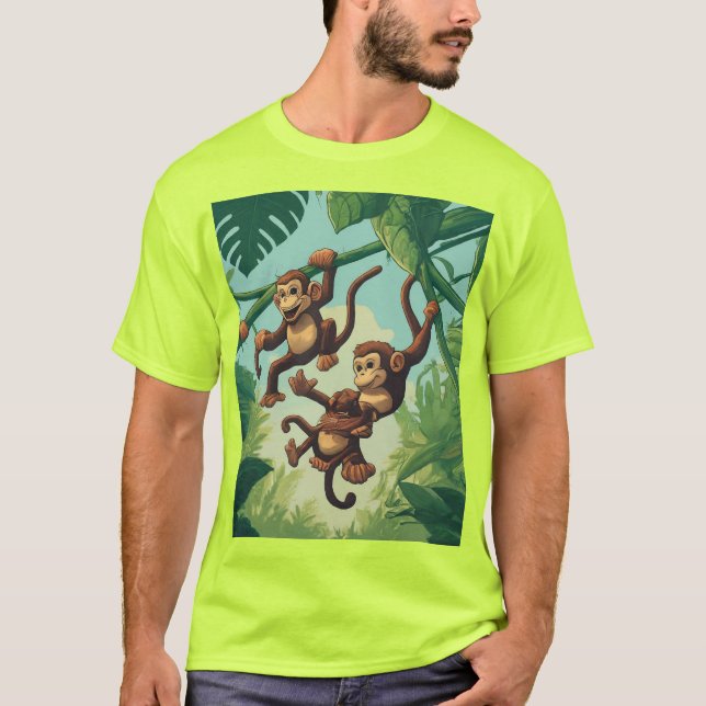 Monkey Mayhem T Shirt (Framsida)