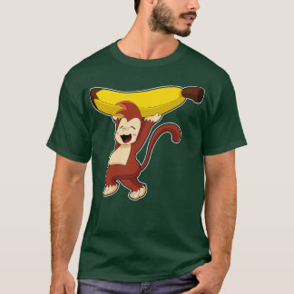 Monkey med Banana 9 T Shirt