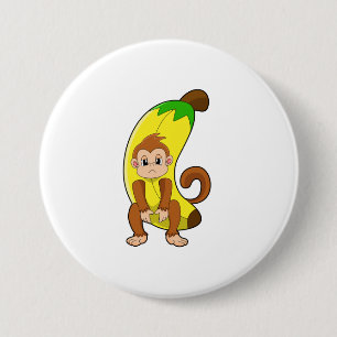 Monkey med Banana Knapp