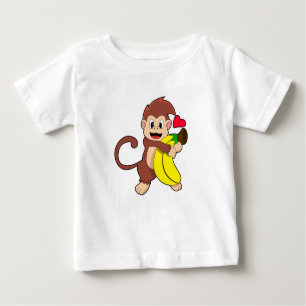 Monkey med Banana T Shirt