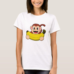 Monkey med Banana T Shirt