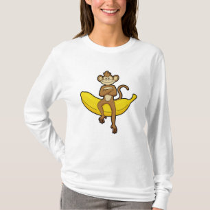 Monkey med Banana T Shirt