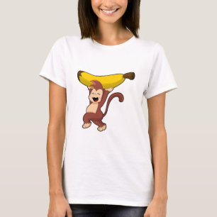 Monkey med Banana T Shirt