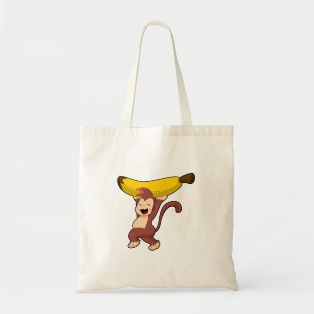 Monkey med Banana Tygkasse (Framsidan)