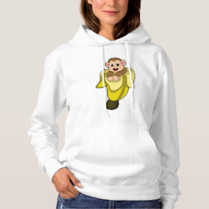 Monkey med bananskal t shirt