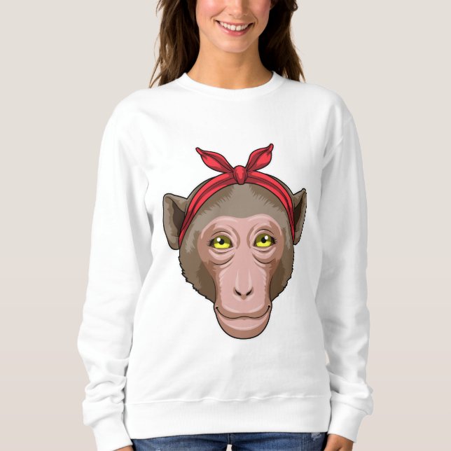 Monkey med Bandana T Shirt (Framsida)