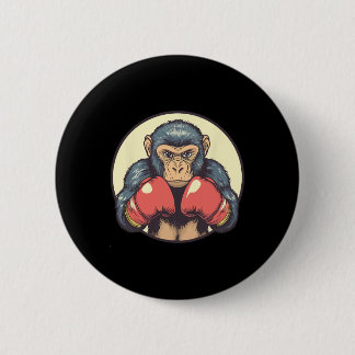 Monkey med boxinghandskar, bestämda knapp