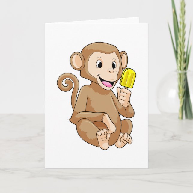 Monkey med cirkel kort (Framsida)
