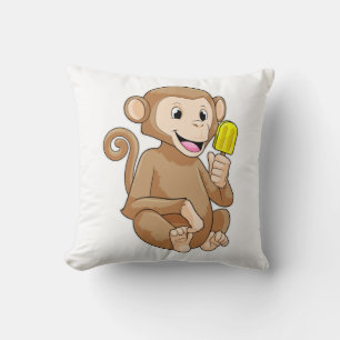 Monkey med cirkel kudde