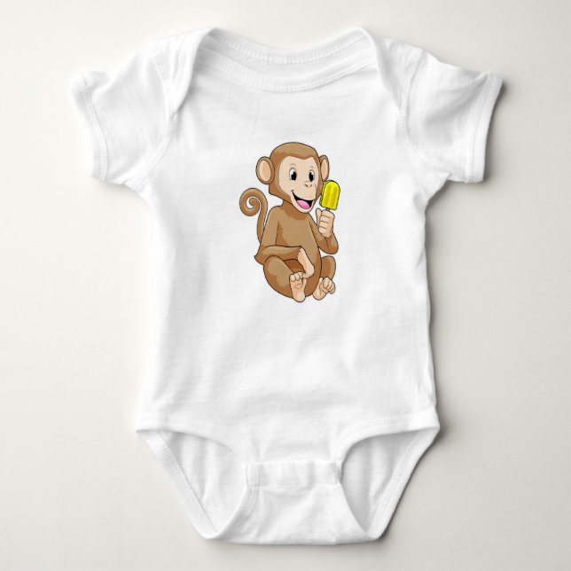 Monkey med cirkel t shirt (Framsida)