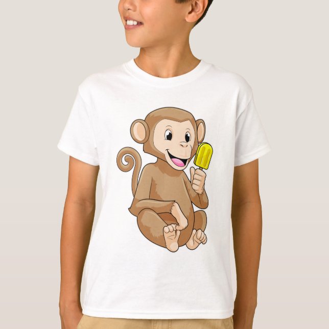 Monkey med cirkel t shirt (Framsida)