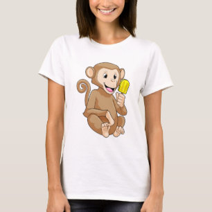 Monkey med cirkel t shirt