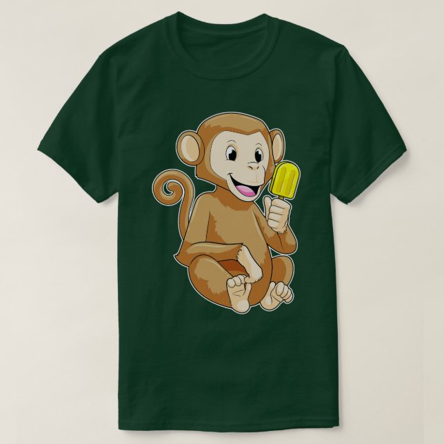 Monkey med cirkel t shirt (Design framsida)