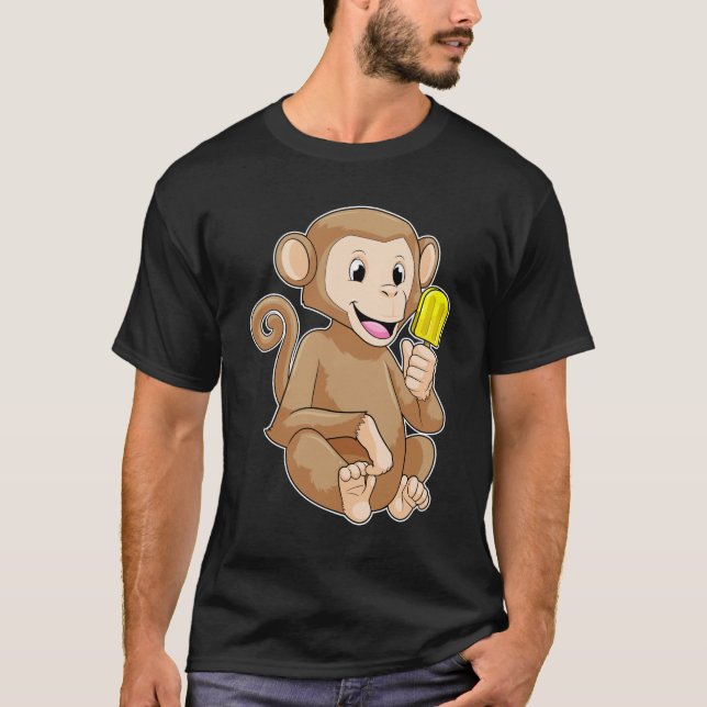 Monkey med cirkel t shirt (Framsida)