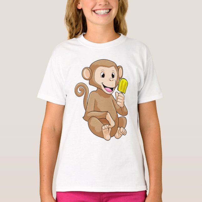 Monkey med cirkel t shirt (Framsida)