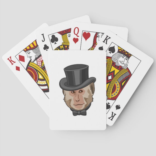 Monkey med Cylinder Casinokort (Baksidan)