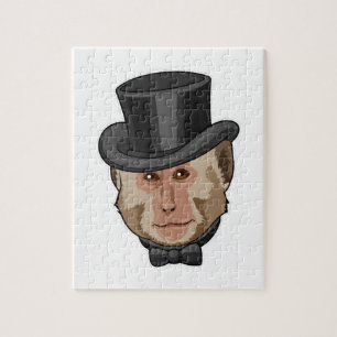 Monkey med Cylinder Pussel