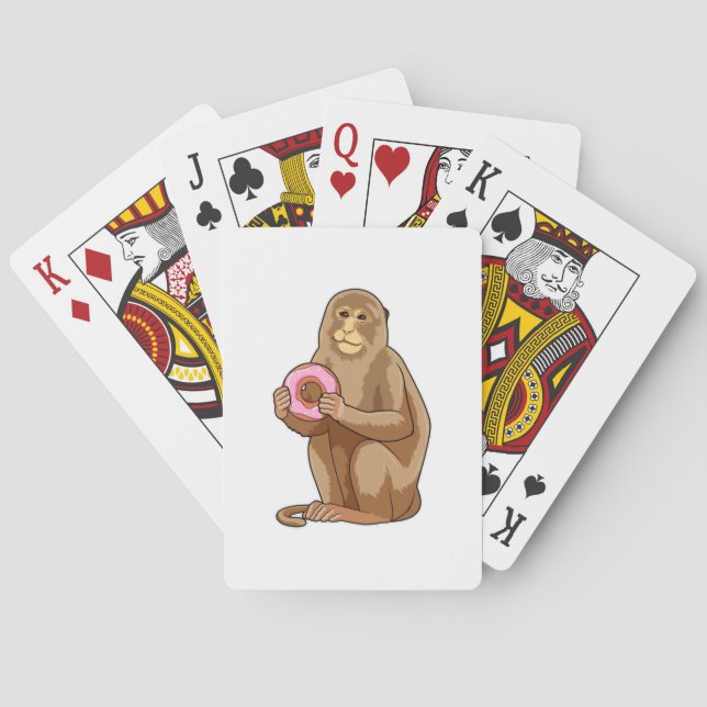 Monkey med Donut Casinokort (Baksidan)