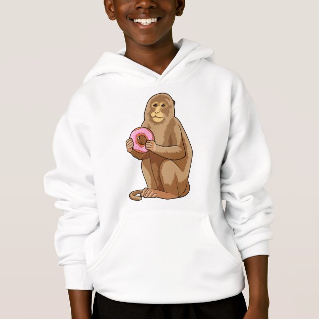 Monkey med Donut T Shirt (Framsida)