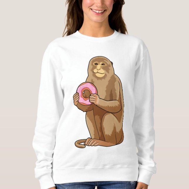 Monkey med Donut T Shirt (Framsida)