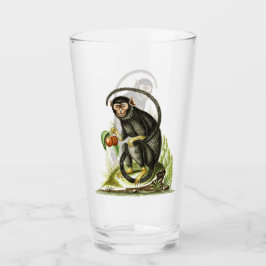 Monkey med frukt glaskopp
