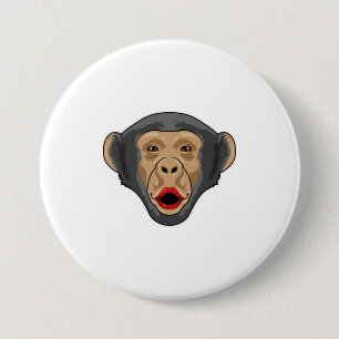 Monkey med Kiss mouth Knapp