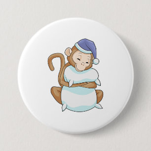 Monkey med pålägg och blyhuvud knapp