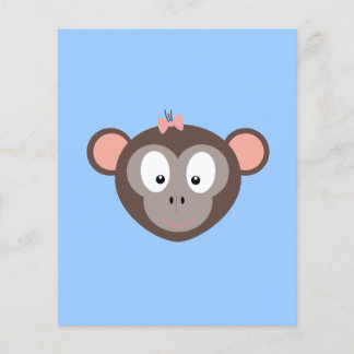 Monkey med rosa band