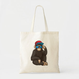 Monkey med solglasögon tygkasse