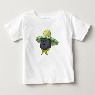 Monkey med straw hat t shirt