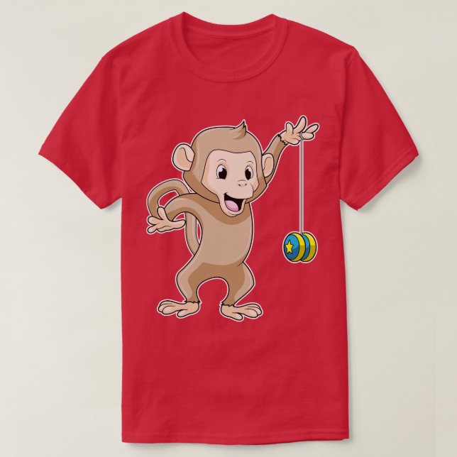 Monkey med Yoyo T Shirt (Design framsida)