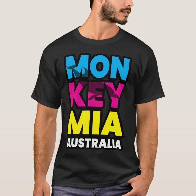 Monkey Mia Australian Väster Australian Dolphin Be T Shirt (Framsida)