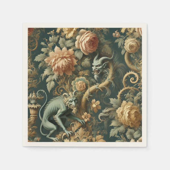 Monkey Minion MisChief - Gothic Baroque Pappersservett (Framsidan)