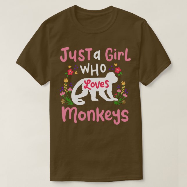Monkey Monkey Älskare 2 T Shirt (Design framsida)