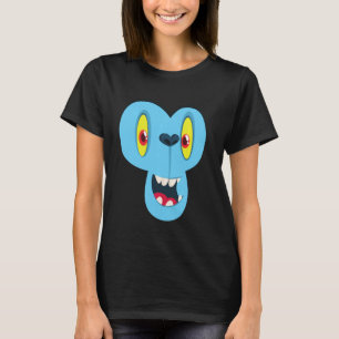 Monkey Monster Ansikte Manar Women's Costume Hallo T Shirt
