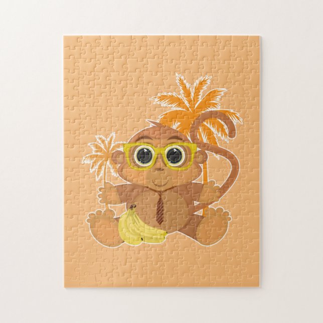 Monkey Nerd Pussel (Vertikal)