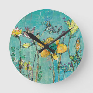 Monkey och Mamma Rund Klocka