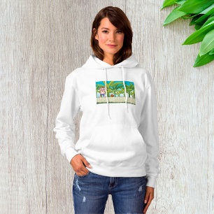 Monkey och Snigel i Tropical Jungle Scene T Shirt