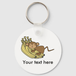 Monkey on banan nyckelring