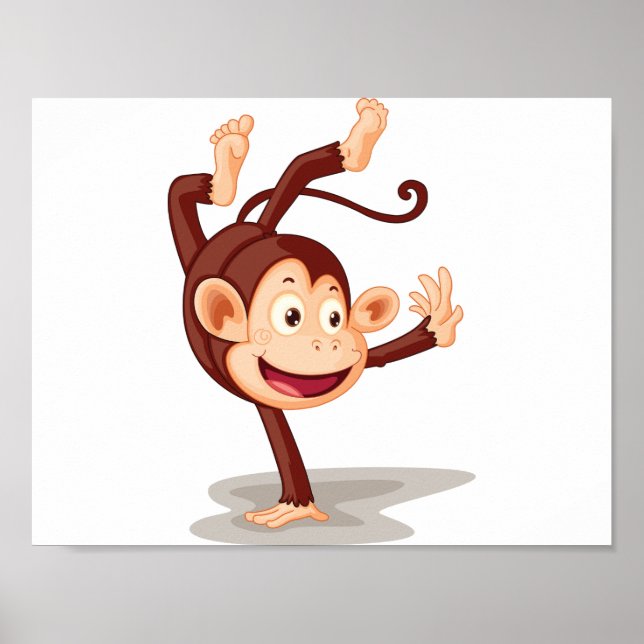 Monkey på ena sidan Poster (Framsidan)