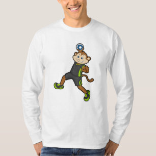 Monkey på Handball-spelare med handboll T Shirt