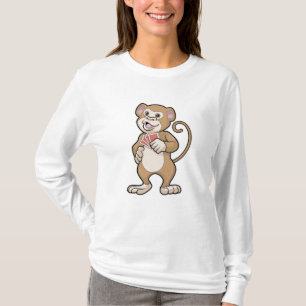 Monkey på Poker med Poker-kort T Shirt