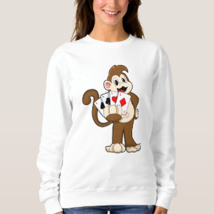 Monkey på Poker med Poker-kort T Shirt