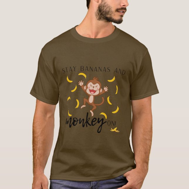 Monkey på t shirt (Framsida)