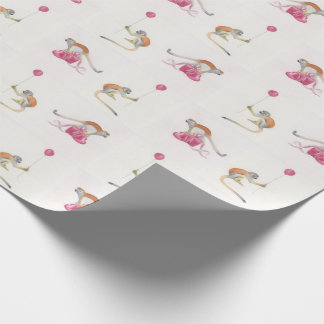 Monkey Party Birthday Gift Wrap Cadeaupapier Presentpapper