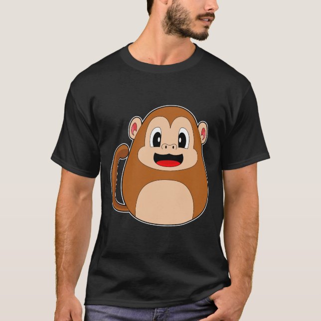 Monkey Påsk Påskägg T Shirt (Framsida)