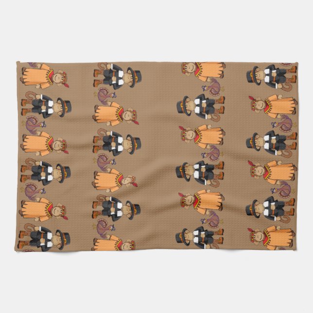 Monkey/Pilgrim/indisk/turkisk kökshandduk (Horisontell)