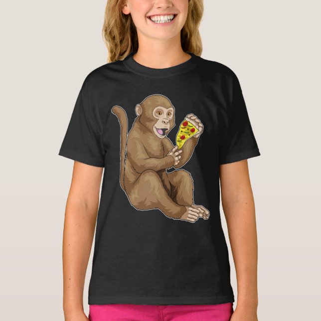Monkey Pizza T Shirt (Framsida)