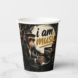 Monkey Playing Piano Music Poster – I Am Music