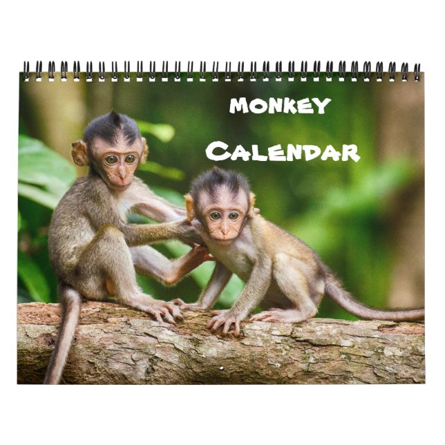 Monkey Primate Vine Välkommen hem Destiny Destiny' Kalender (Omslag)